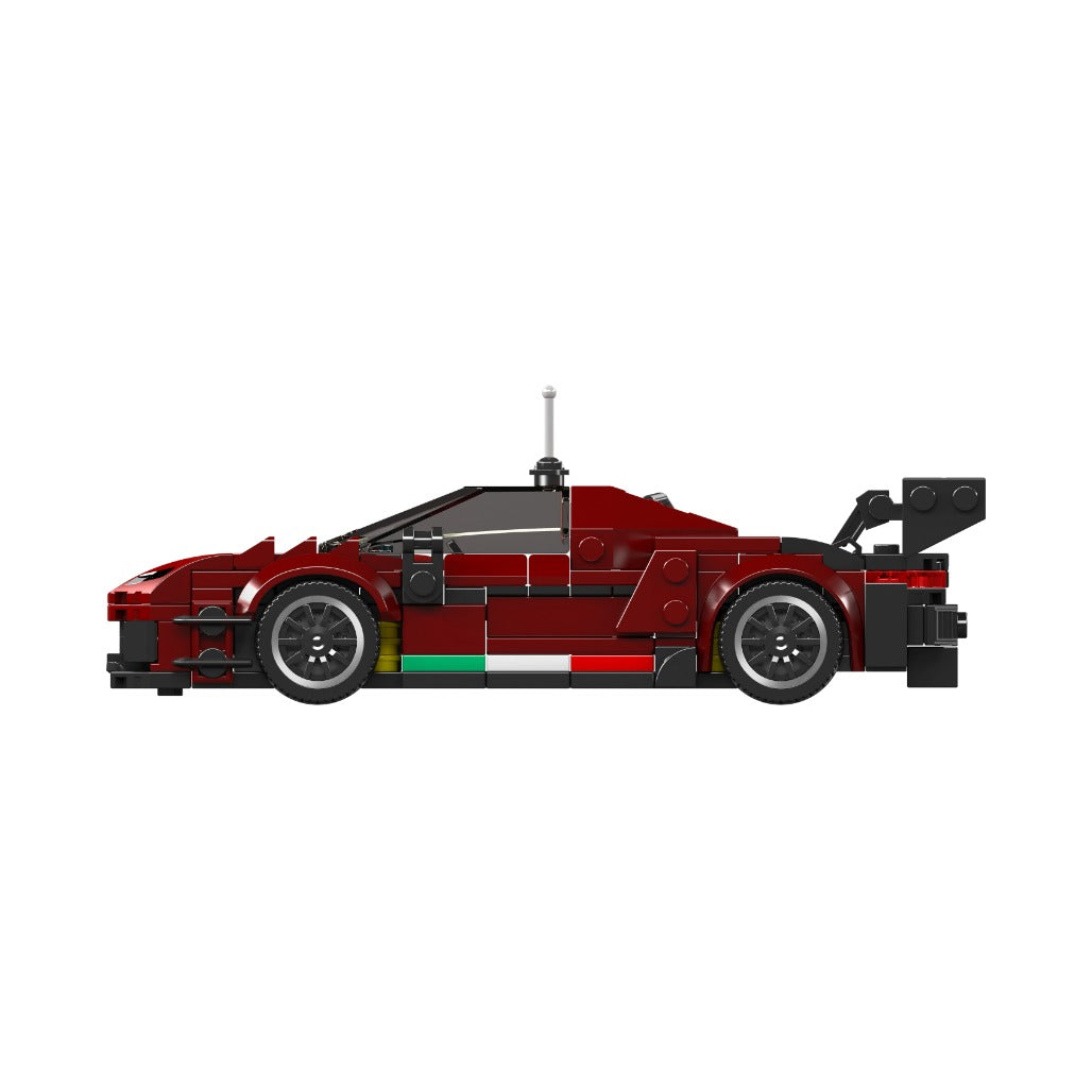 A Photo Of Mould King Ferrari 296 GT3 Supercar Model Building Toy Set - 416 Pieces - 27087