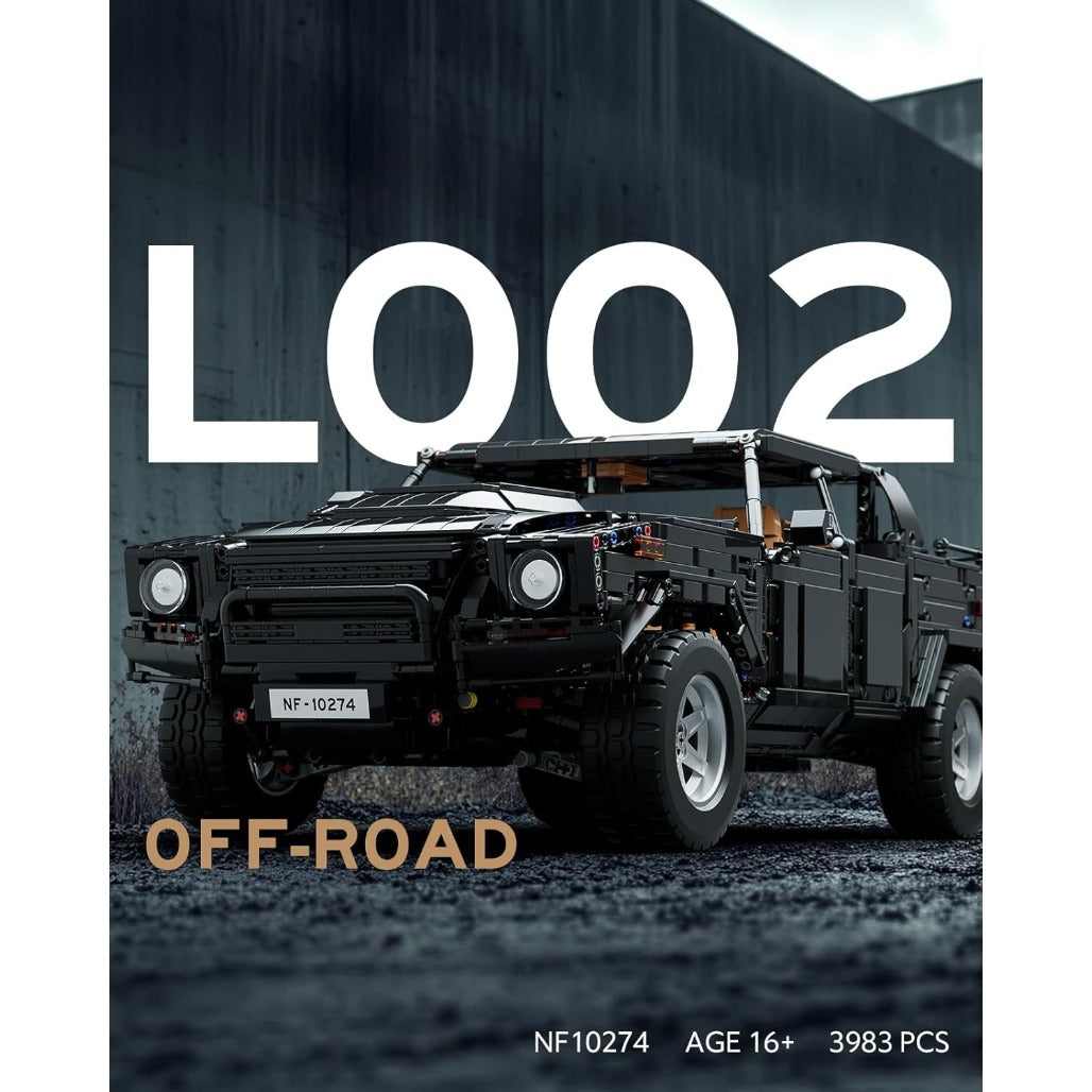 A Photo Of Nifeliz L002 Off‑Road Car Building Set - 3983 Pieces - NF10274