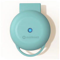 Nutricook Mini Waffle Maker 350-400W, Healthy Ceramic Coating, Quick Heat – Aqua Marine - NC-WM100AM