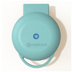 A Photo Of Nutricook Mini Waffle Maker 350-400W, Healthy Ceramic Coating, Quick Heat – Aqua Marine - NC-WM100AM