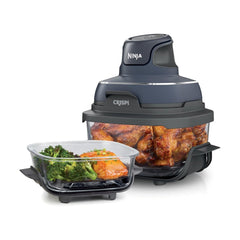 A Photo Of Ninja Crispi 4 in 1 Portable Glass Air Fryer 3.8L 1700w - Cyber Space