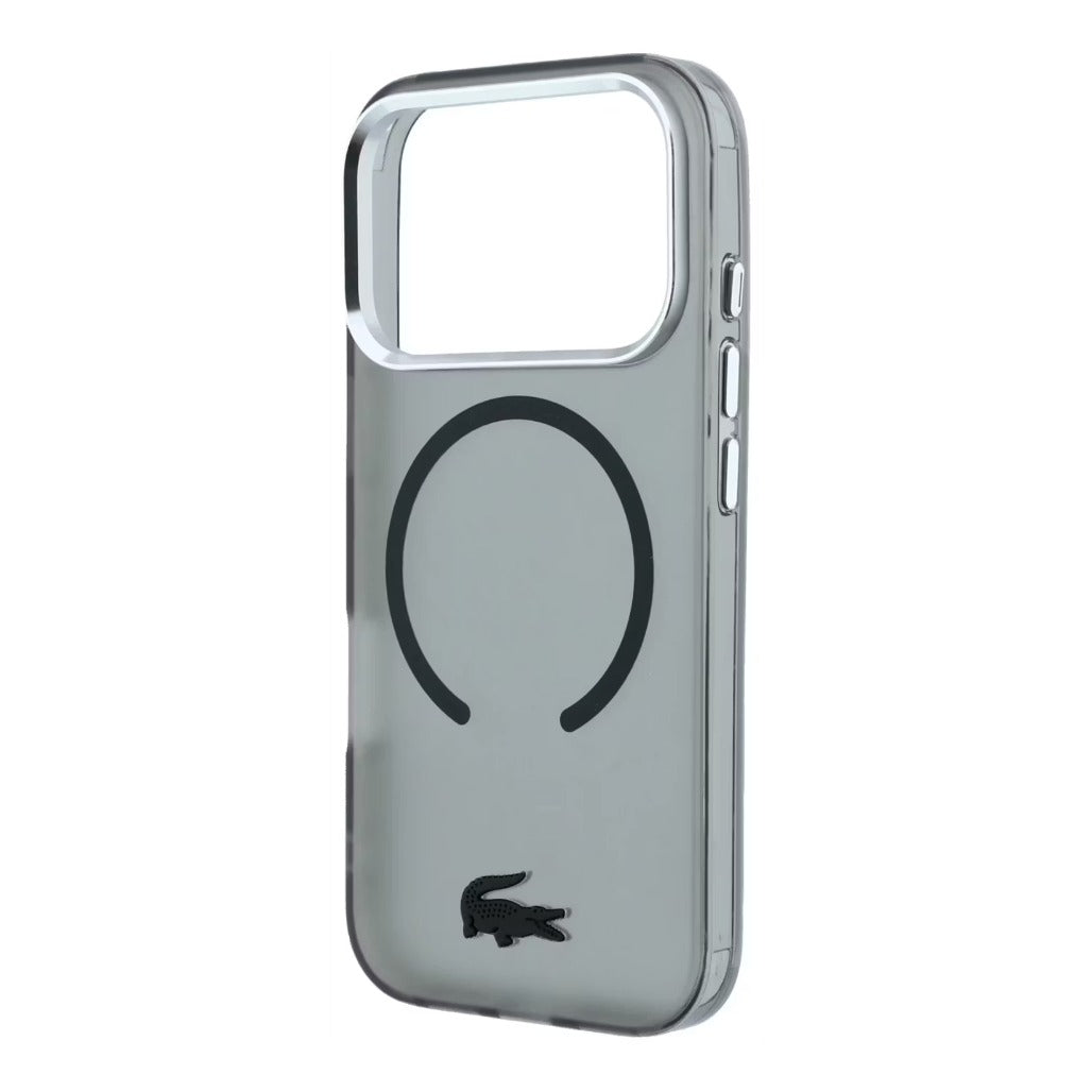 A Photo Of Lacoste iPhone 18 Pro Max MagSafe Case IML Smoked Matte Frosted Finish Hard Cover, Scratch Resistant