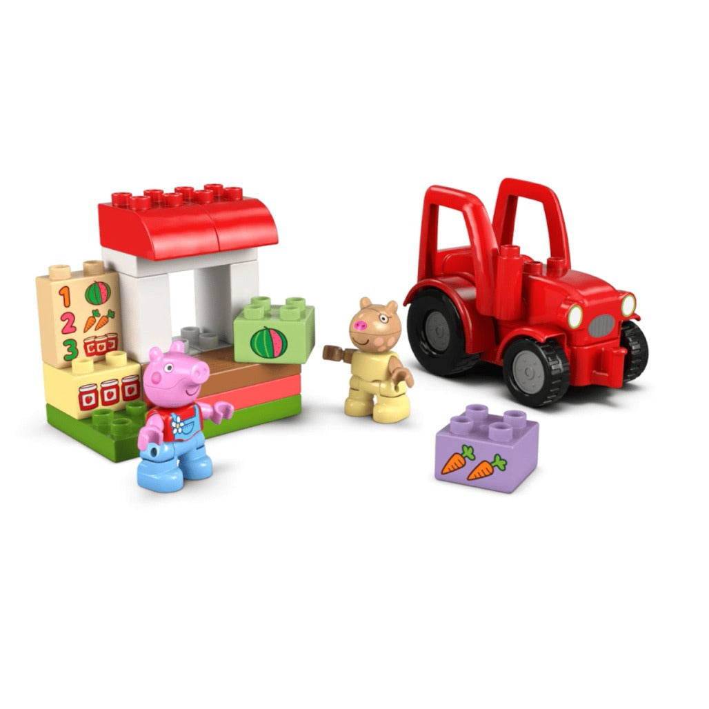 A Photo Of LEGO Tractor and Market - 18 Pieces - 10468