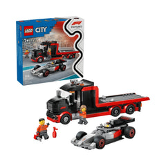 A Photo Of LEGO F1® Display Truck with Audi F1® Race Car - 508 Pieces - 60493
