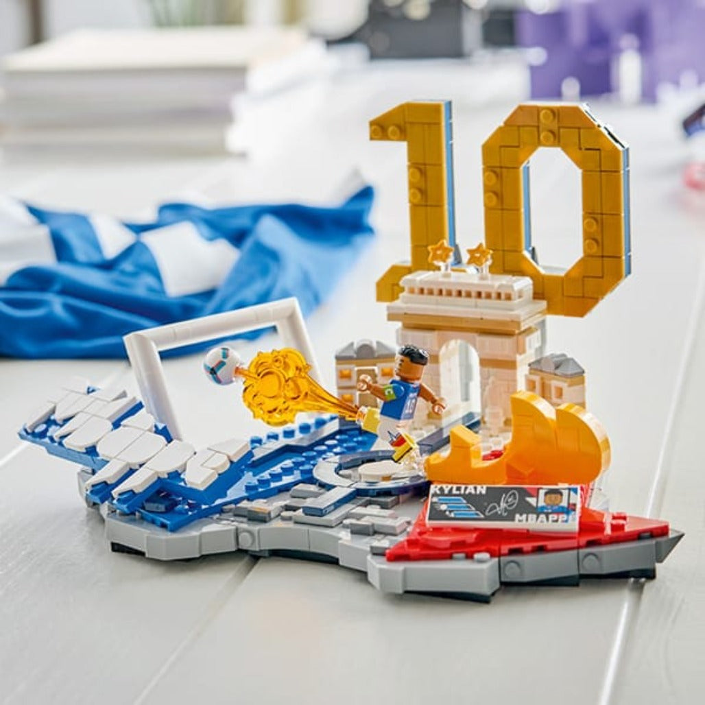 A Photo Of LEGO Kylian Mbappé - Soccer Highlights - 43013 - 490 Pieces