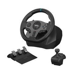 A Photo Of PXN V9 270/900 Degree Racing Steering Wheel for PS4, Xbox One, Xbox Series X/S, Nintendo Switch, PC – High-End Racing Simulator with Dual Motors and Ergonomic Design