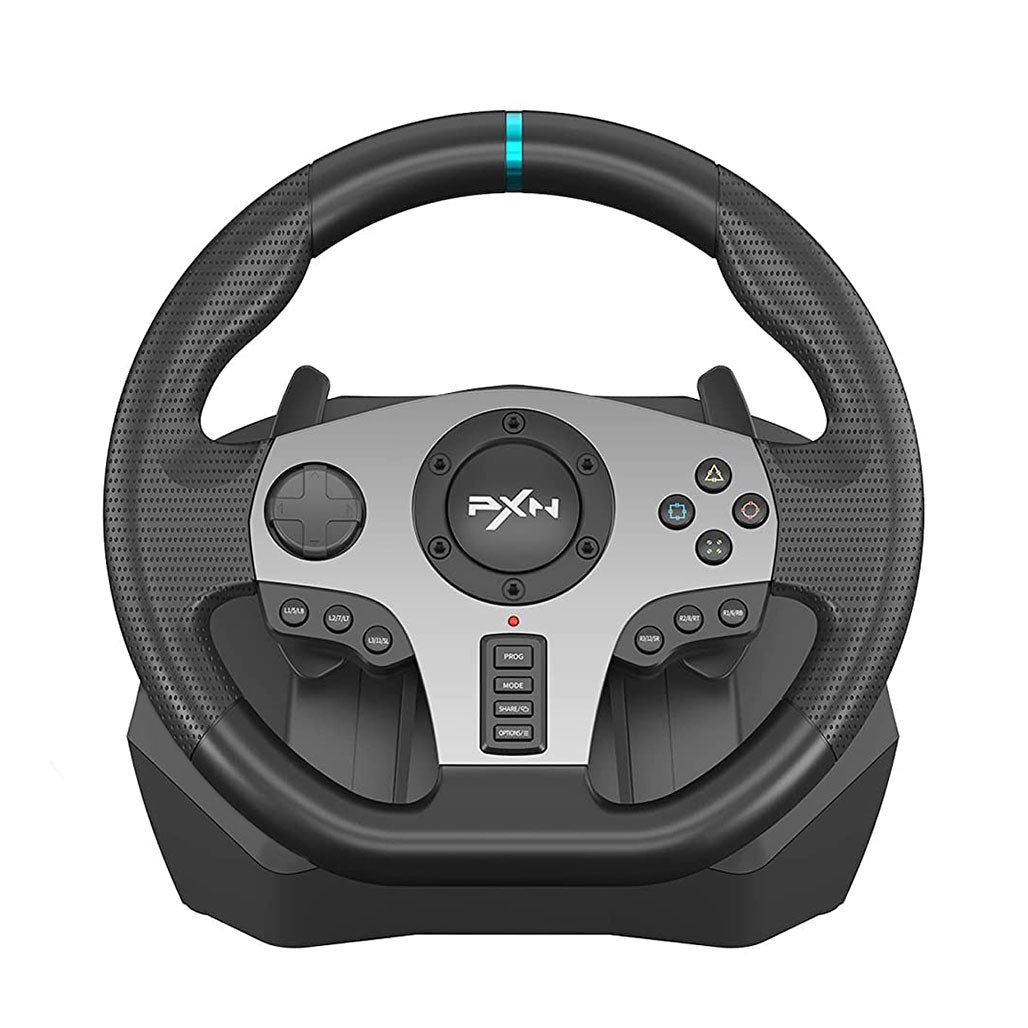 A Photo Of PXN V9 270/900 Degree Racing Steering Wheel for PS4, Xbox One, Xbox Series X/S, Nintendo Switch, PC – High-End Racing Simulator with Dual Motors and Ergonomic Design