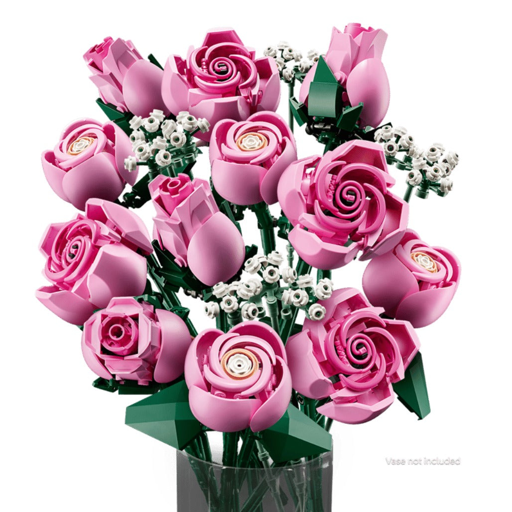 A Photo Of LEGO Bouquet of Pink Roses - 789 Pieces - 10374