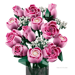 A Photo Of LEGO Bouquet of Pink Roses - 789 Pieces - 10374