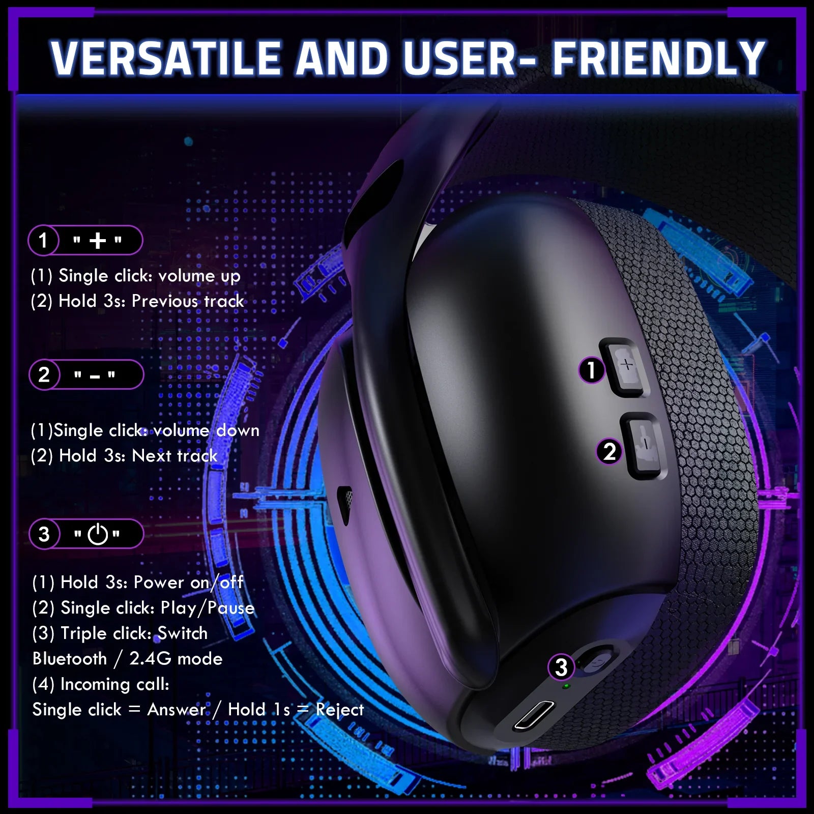 A Photo Of ATTACK SHARK L80 PRO - Wireless Gaming Headset