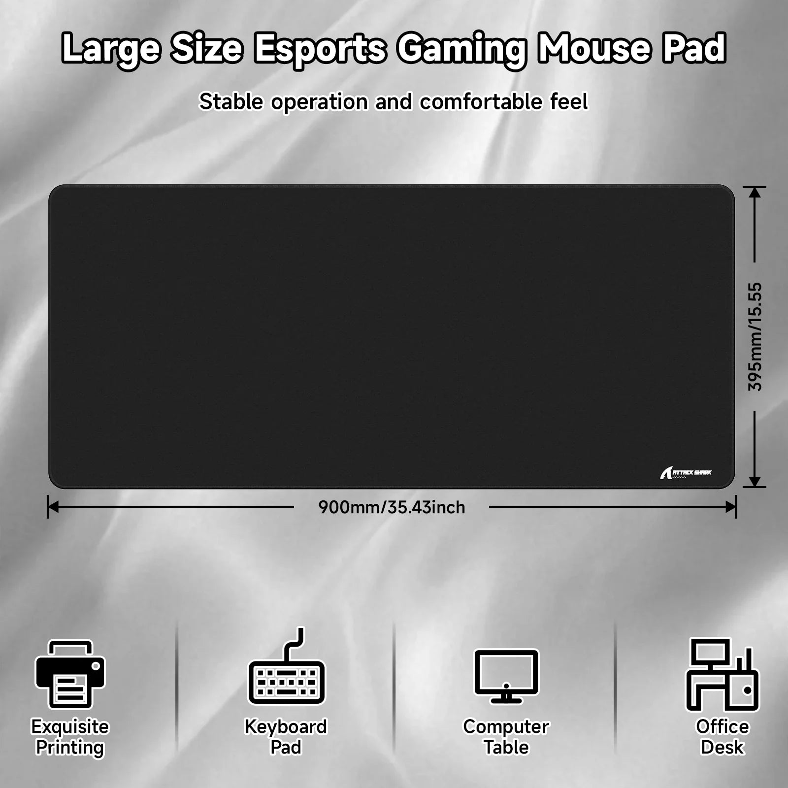 A Photo Of ATTACK SHARK CM02PRO eSport Gaming Mousepad – 900 × 400 × 4mm
