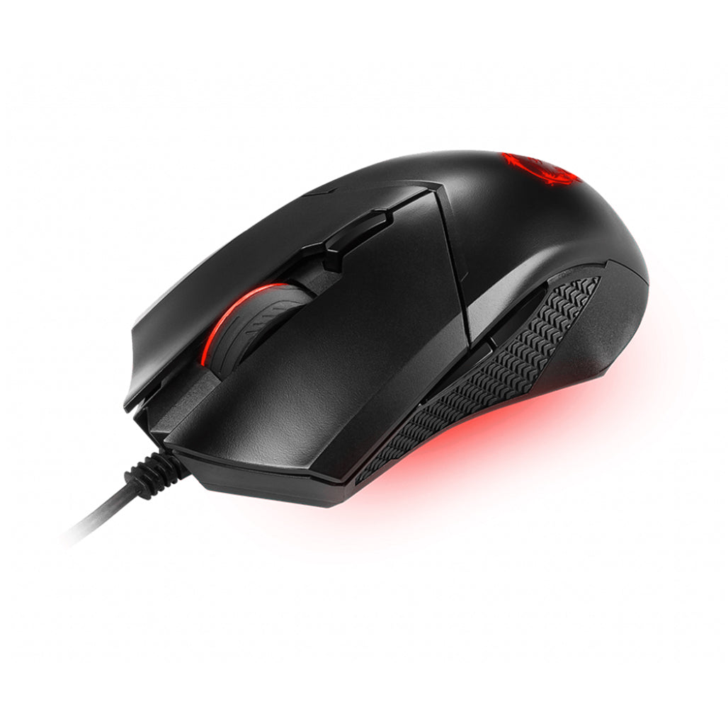 A Photo Of MSI Clutch GM08 Gaming Mouse | 4200 DPI, PixArt PAW-3519 Sensor, Mechanical Switches, Red LED