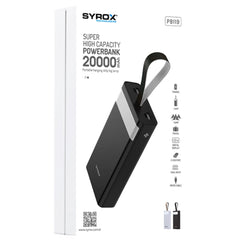 A Photo Of Syrox PB119 20000 Mah. Led / Flashlight Powerbank
