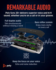 A Photo Of Poly Sync 20+ USB-C/A Portable Bluetooth Speakerphone - 772D1AA