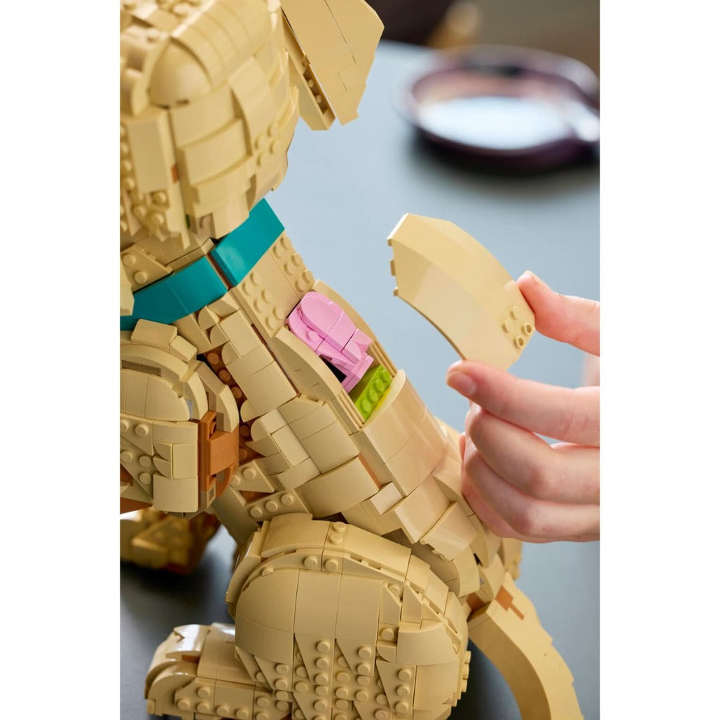 A Photo Of LEGO Icons Golden Retriever Puppy 2102 Pieces - 11384