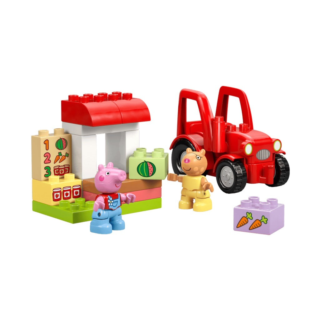 A Photo Of LEGO Tractor and Market - 18 Pieces - 10468