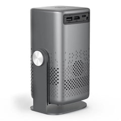 A Photo Of Porodo Portable Air Projector PDLFSTH1PGY - Android 13, Full HD, Gray