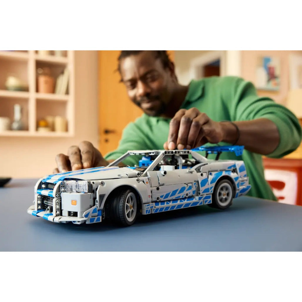 A Photo Of LEGO Technic 2 Fast 2 Furious Nissan Skyline GT-R (R34) Car 1410 Pieces - 42210