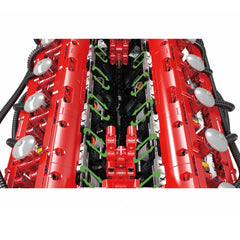 A Photo Of Mould King Motorized Italian Supercar V12 Engine Building Toy Set - 3472 Pieces - 10169