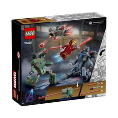 A Photo Of LEGO Marvel Iron Man & War Machine vs. Hammer Drones 204 Pieces - 76320