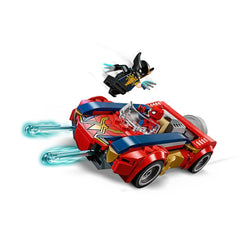 A Photo Of LEGO Marvel Spider-Man Car vs. Venomized Wolverine 134 Pieces - 76336