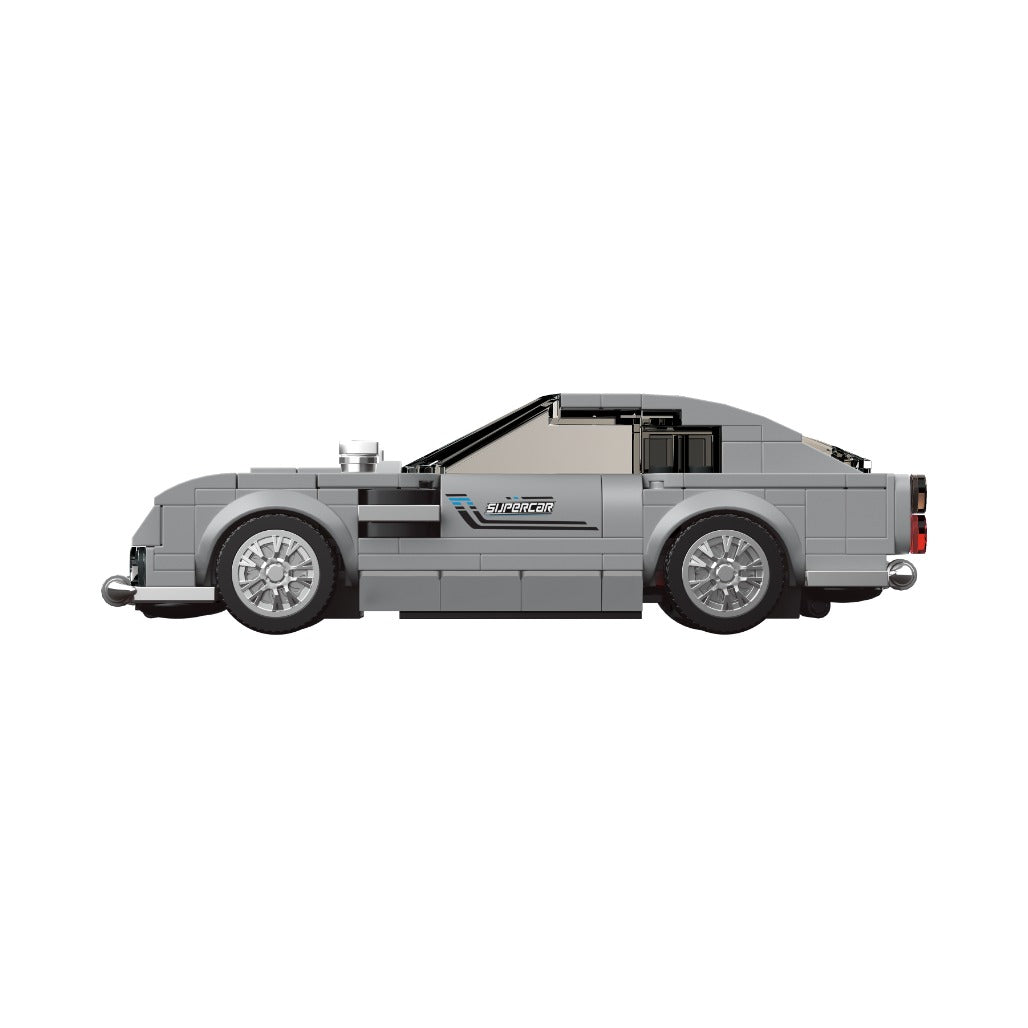 A Photo Of Mould King 27050S Silver Martin 007 Supercar Building Toy Set - 348 Pieces - 27050