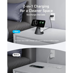 A Photo Of Anker MagGo Wireless Charger 2-in-1 Dock Stand - A25M7H11