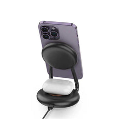 A Photo Of Green Lion 3-in-1 MagCharger Hub – Multi-Device Wireless Charging Station