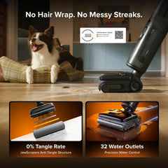 A Photo Of Roborock F25 Steam Series Wet Dry Vacuum Mop, 356°F Cordless Steam Cleaner