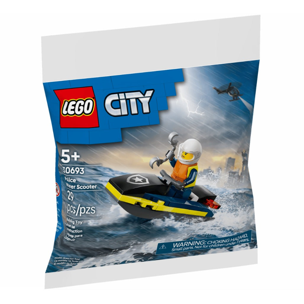 A Photo Of LEGO City Police Water Scooter 29 Pieces - 30693