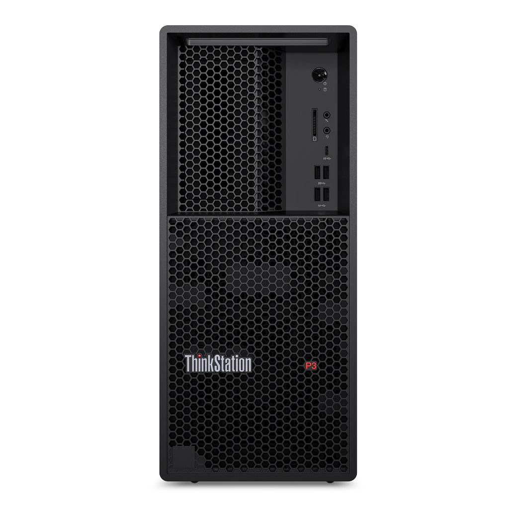 A Photo Of Lenovo ThinkStation P3 Tower Workstation 30GUX50900 - Core i7-14700 vPro - 64GB Ram - 1TB SSD - NVIDIA® T1000 8GB GDDR6