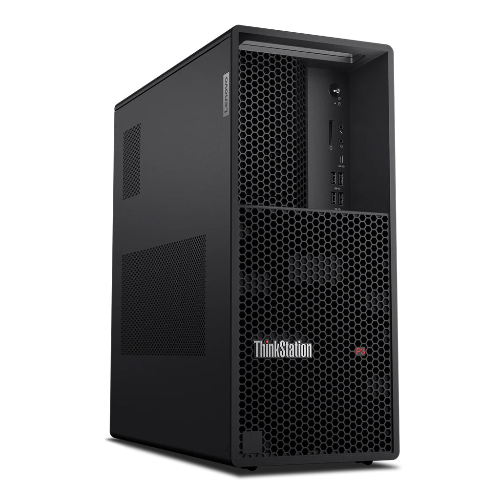A Photo Of Lenovo ThinkStation P3 Tower Workstation 30GUX50900 - Core i7-14700 vPro - 64GB Ram - 1TB SSD - NVIDIA® T1000 8GB GDDR6