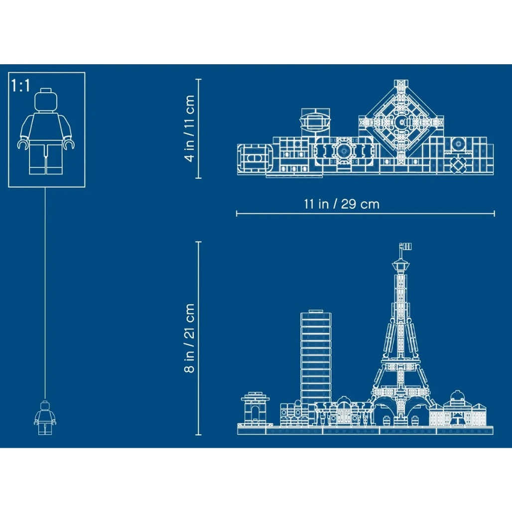 A Photo Of LEGO Architecture Paris 649 Pieces - 21044