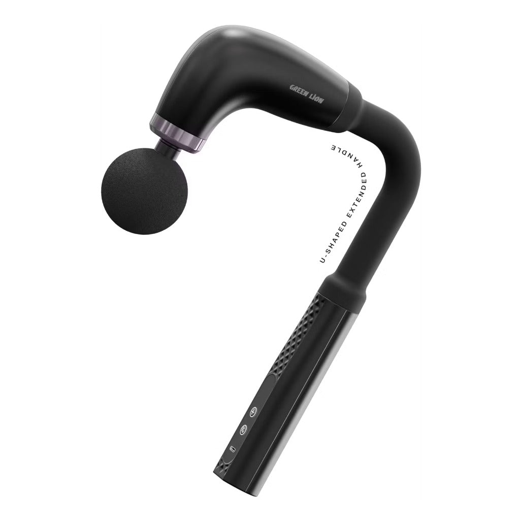 A Photo Of Green Lion Massage Gun Arc Relief GNARCMG39GNBK - Long Handle, Black