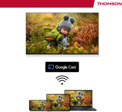 A Photo Of Thomson 43 Inch (109 cm) QLED Central Stand Google Smart TV