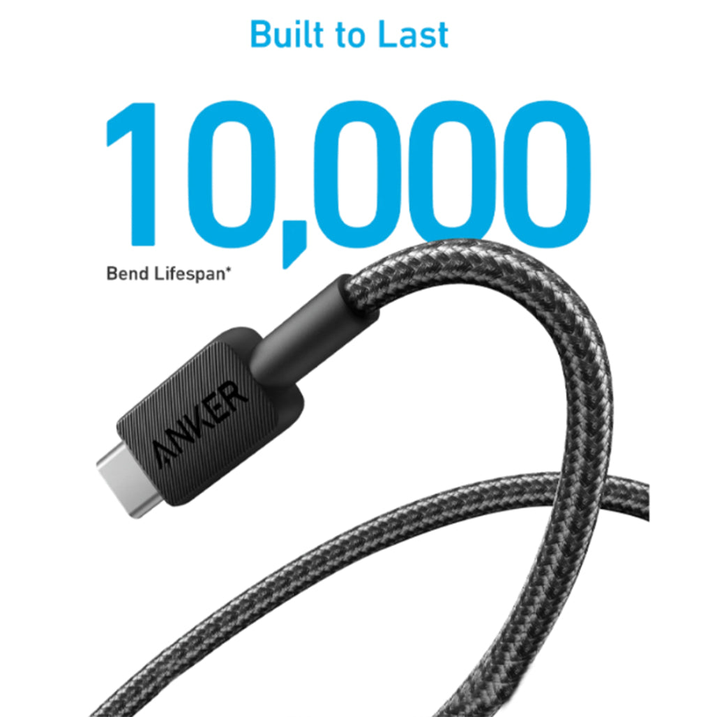 A Photo Of Anker 322 USB-A to USB-C Cable – High-Speed Charging & Data Transfer