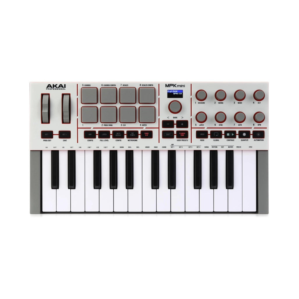 A Photo Of AKAI Professional MPK Mini IV MIDI Keyboard Controller