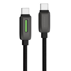 A Photo Of Powerology USB-C Cable PCABXGH123BK - 60W PD, Braided, Black