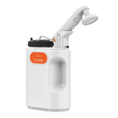 A Photo Of Porodo Lifestyle Capri Portable Rechargeable Bidet, 5L Capacity, IPX6 Waterproof, 1.2m Hose - White