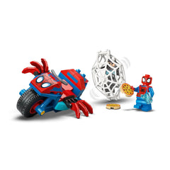 A Photo Of LEGO Marvel Spidey on his Motorcycle vs. Rhino 61 Pieces - 11206
