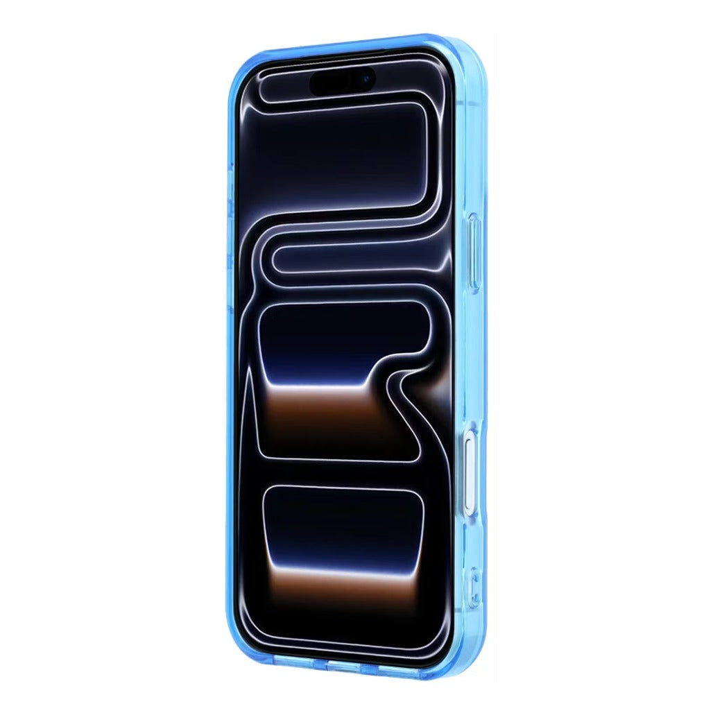 A Photo Of BMW MagSafe iPhone 18 Pro Max Blue IML Frosted Hard Cover with Metal Logos