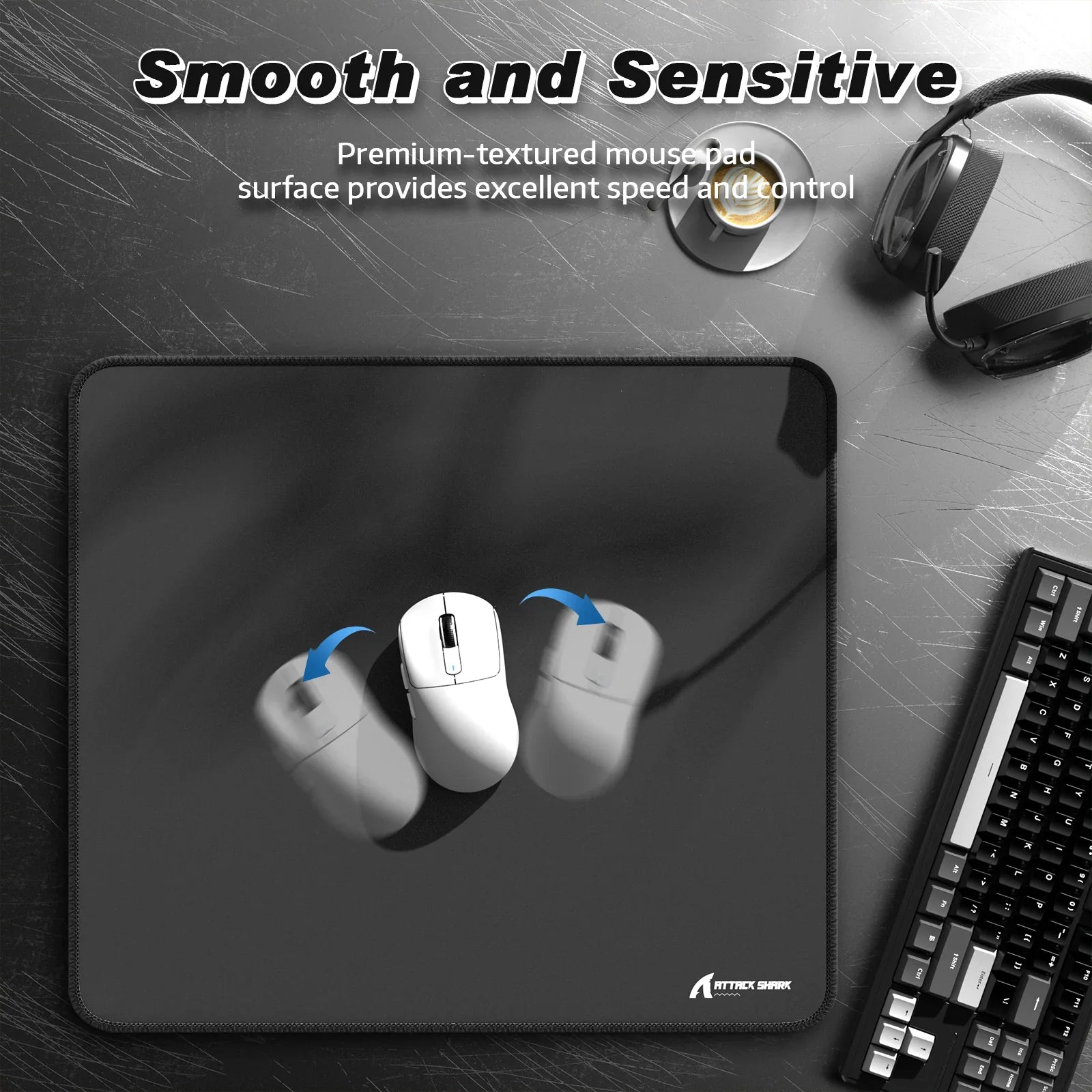 A Photo Of ATTACK SHARK CM02PRO eSport Gaming Mousepad – 900 × 400 × 4mm