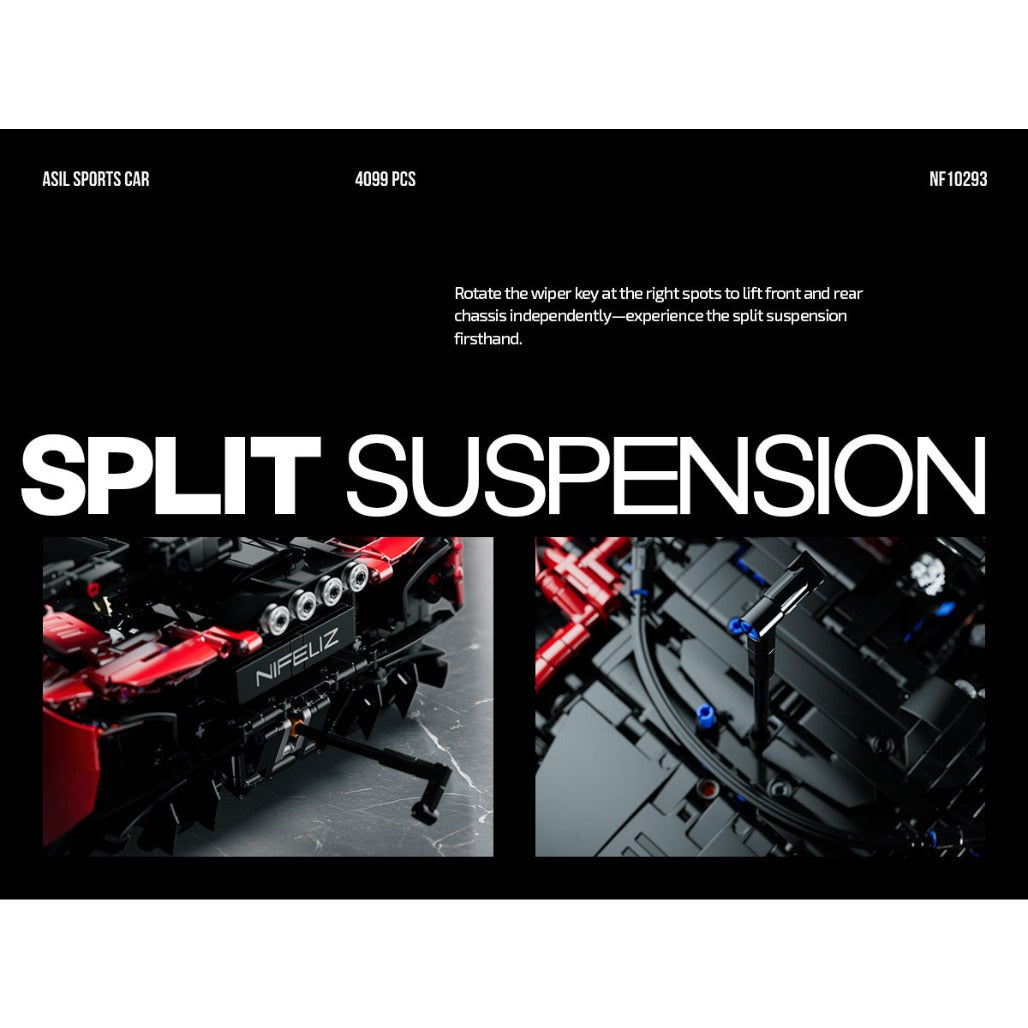A Photo Of Nifeliz ASIL Sports Car Building Set - 4099 Pieces - NF10293