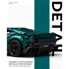 A Photo Of Nifeliz Valor Sports Car Building Set - 3374 Pieces - NF10268