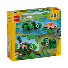 A Photo Of LEGO Creator 3-in-1 Turtle with a Water Lily Flower 124 Pieces - 31377