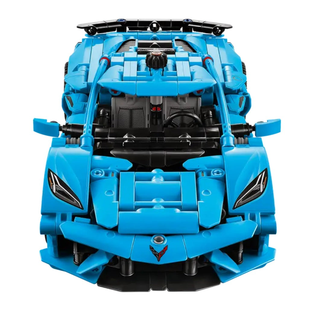 A Photo Of LEGO Technic Chevrolet Corvette Stingray Blue 732 Pieces - 42217