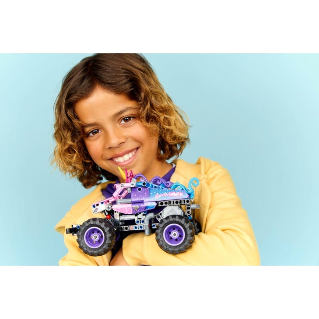 A Photo Of LEGO Monster Jam™ Sparkle Smash™ Pull-Back - 243 Pieces - 42220