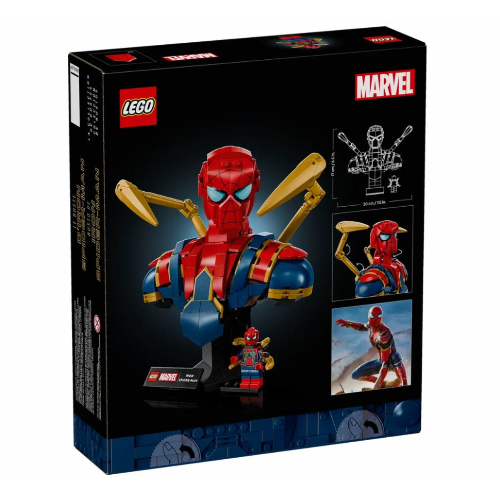 A Photo Of LEGO Marvel Iron Spider-Man Bust 379 Pieces - 76326