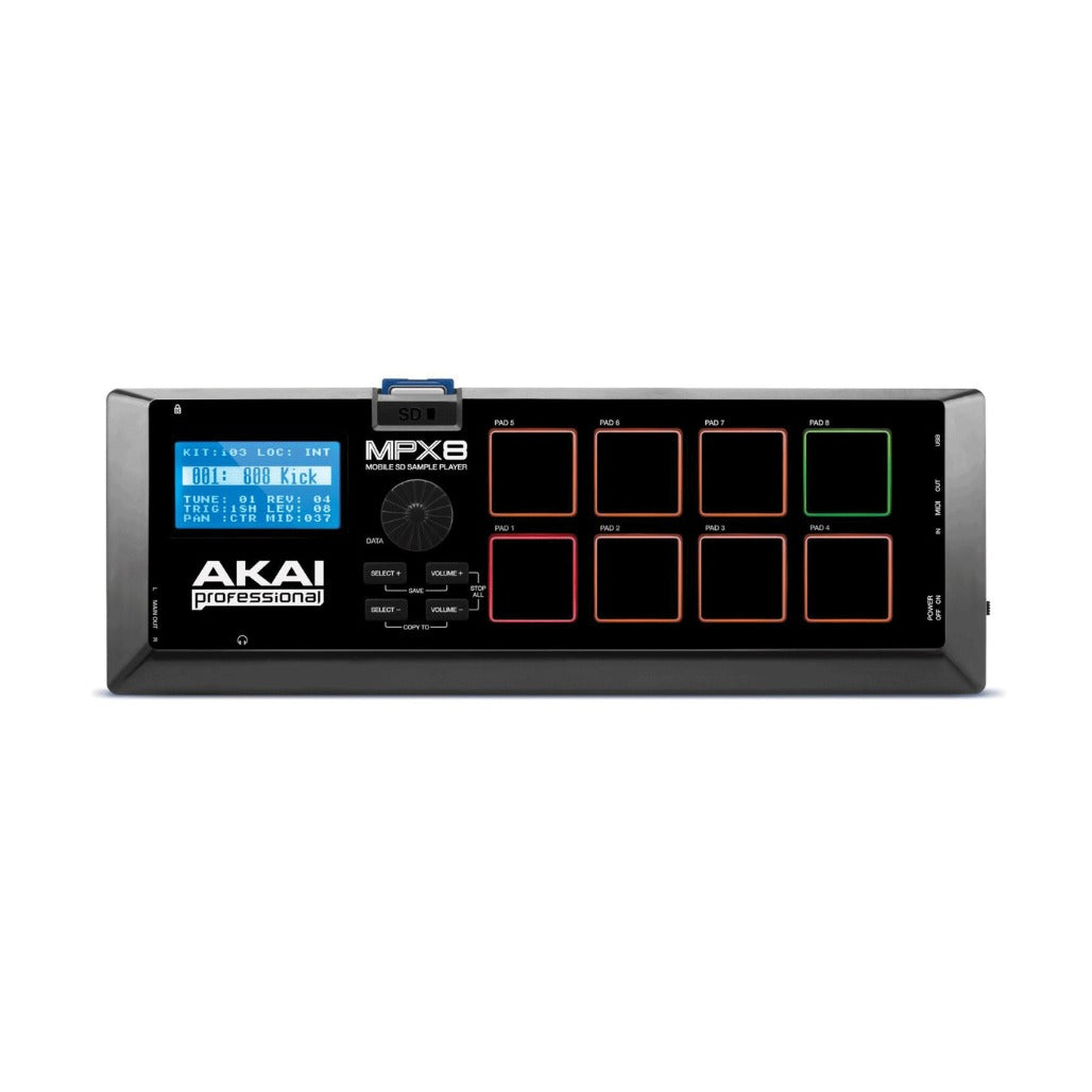 A Photo Of AKAI MPX8 SD Sample Pad Controller