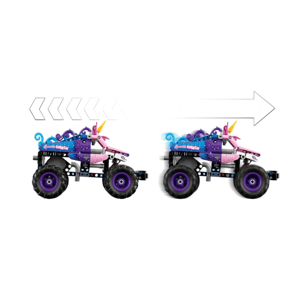 A Photo Of LEGO Monster Jam™ Sparkle Smash™ Pull-Back - 243 Pieces - 42220